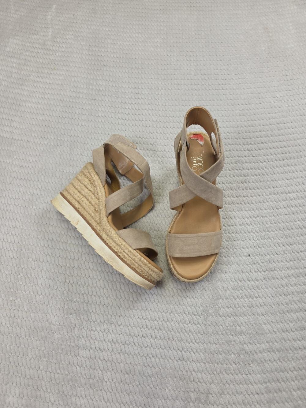 Franco Sarto Sandals Womens Size 7 Daxon Wedge Heel